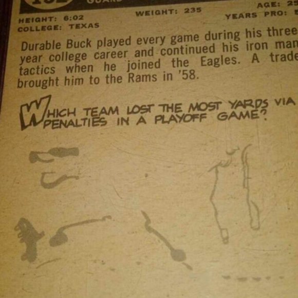 1959 Topps Buck Lansford #151 LA RAMS Professionally Graded (PSA) EX-MINT of 6.5 - Picture 8 of 8